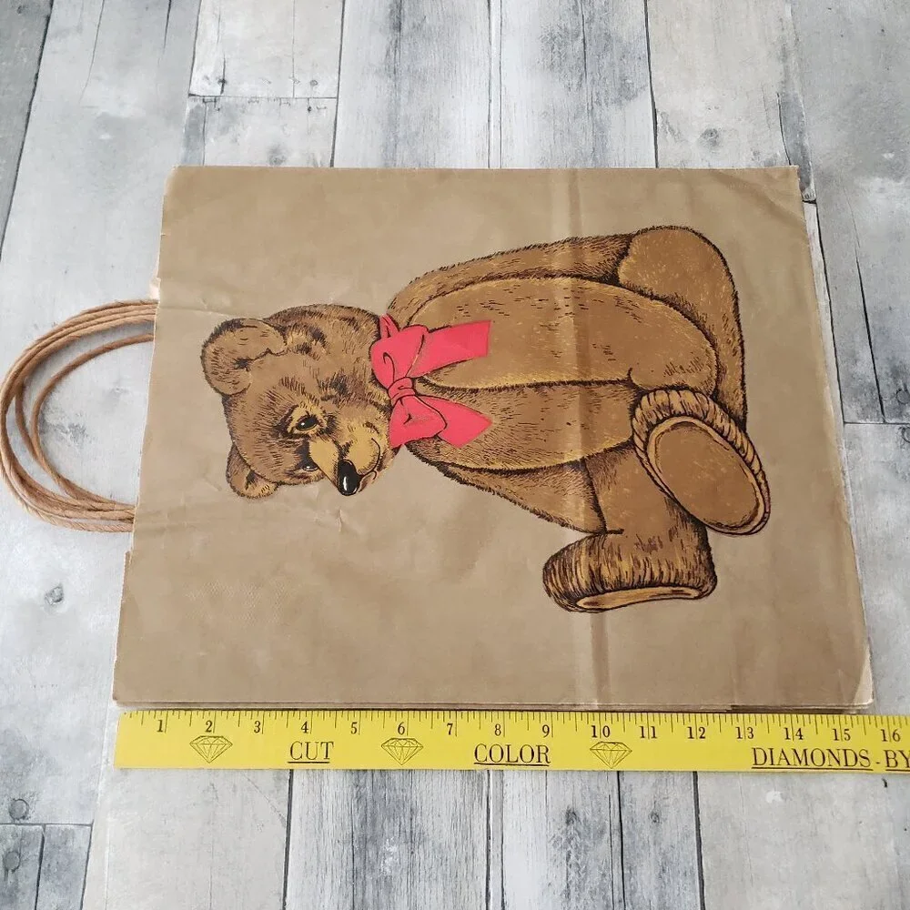 Vintage Gordon Fraser Teddy Bear large Gift Bags Paper (3)